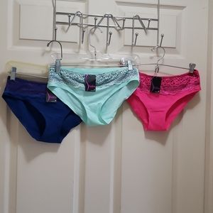 SOFRA three pairs of lace panties